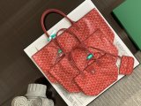Goyard Anjou mini canvas tote miniature reversible shopper handbag with leather lining