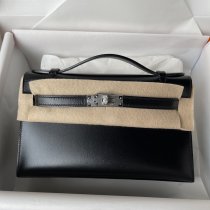 Box leather hermes Mini Kelly I pochette socialite cosmetic clutch smartphone holder pouch full handmade stitch 