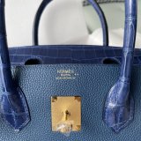 hermes Birkin touch 30 shopper handbag in Togo and crocodile leather full handmade stitch 