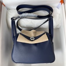Swift Hermes mini lindy shopper handbag shoulder Boston tote pure handmade stitch