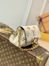 M45813 M45859 louis vuitton LV favorite handbag monogram-emboosed underarm baguette double strap 