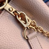 M22375 Louis vuitton capucines PM mini structured shopper tote handbag with double set strap