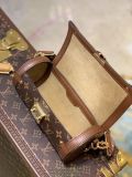 M57835 Louis vuitton monogram Papillon BB trunk handbag casual underarm bagueete chest barrel bag 