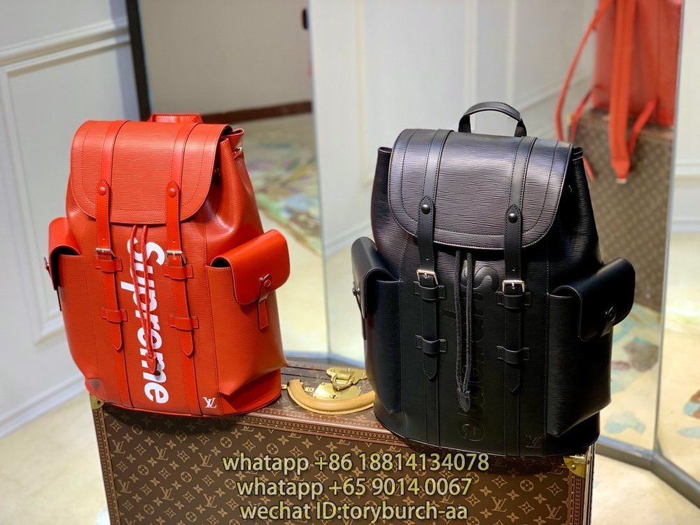 Louis vuitton supreme backpack black cheap