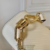 M50282 Louis vuitton LV twist MM chain handbag sling crossbody flap messenger with arched  bottom 