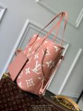M45686 Louis vuitton LV neverfull carryall handbag shoudder shopping tote paired with zipper pouch premium quality