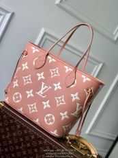 M45686 Louis vuitton LV neverfull carryall handbag shoudder shopping tote paired with zipper pouch premium quality