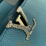 M81408 Louis Vuitton LV capucines MINi BB structured shopper handbag with protective feet 