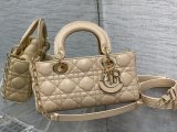 Dior D-joy cannage quilted Diana handbag sling crossbody shoulder shopping tote with studded feet 