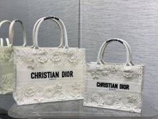 three size Dior embroidered magazine booktote cabin handbag lightweight shopper tote travel beach bag 