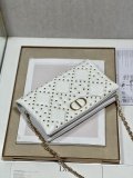 Dior large Caro sling crossbody shoulder flap messenger bag cosmetic boxy clutch pouch with magnetic closure 
