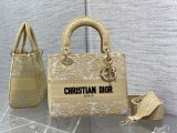 medium Dior Myabcd Embroidered Diana shopper handbag stylish holiday beach tote with wide strap