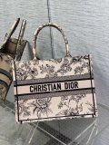 three size Dior large embroidered booktote cabin handbag lightweight getaway travel tote open beach bag