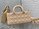 Dior D-joy medium cannage quilted shopping handbag underarm baguette shoulder open tote multicolor available 