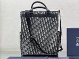 Dior explorer series men's business briefcase laptop document handbag with front buckled pocket