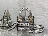Paris map embroidery collection Dior Myabcd lady shopper handbag in medium size