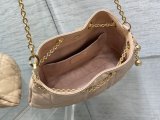 large Dior Ammi drawstring lucky pouch bag sling crossbody shoulder bucket tote in lambskin 