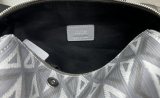 Dior lingot 22 men's shoulder round bag versatile chest waist barrel bag cellphone cosmetic holder