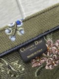 Dior women's large open shopper handbag embroidered booktote holiday beach tote in three size
