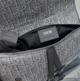 Dior oblique men's underarm flap baguette casual chest waist saddle flap messenger bag premium quality 