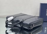 Dior lingot series men's canvas document handbag business briefcase laptop bag premium quality
