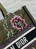 Dior women's large open shopper handbag embroidered booktote holiday beach tote in three size