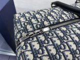 Dior oblique lingot 26 handbag compact weekend duffle tote bag shoulder Boston tote with wide buckle strap