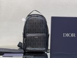 Dior men's canvas travel drawstring backpack outdoor climber sport rucksack 