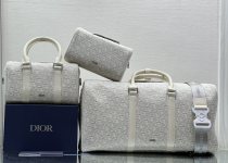 Dior Oblique lingot 22 shoulder round messenger bag casual chest waist barrel bag