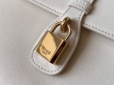 CELINE medium cabou sling crossbody shoulder flap messenger square bag with padlock adornment