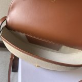 Celine Basace triomphe cosmetic saddle clutch sling crossbody shoulder falp messenger cellphone bag