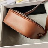 Celine folco cuir triomphe sling crossbody shoulder flap messenger minimalist saddle pouch with strap