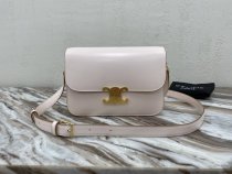 medium Celine triomphe sling crossbody shoulder flap messenger cosmetic cellphone holder Italy leather original grade 