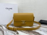 medium Celine triomphe sling crossbody flap messenger cosmetic smartphone clutch Italy leather original grade 