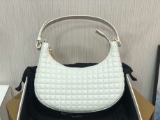 Celine Ava crescent underarm baguette hobo bag shoulder zipper saddle tote elegant elbow tote in lambskin 