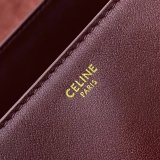 Celine soft 16 shoulder commuter office bag casual underarm baguette with iconic turnlock Italy leather 