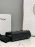 Celine teen soft 16 shoulder commuter document bag casual underarm baguette with iconic turnlock Italy leather 