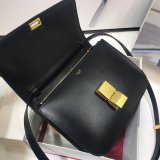 Medium Celine box bag sling crossbody shoulder flap messenger baguette bag Italy leather original grade