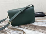 Celine medium triomphe sling crossbody shoulder flap messenger cosmetic boxy clutch Italy leather original grade 