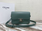 medium Celine triomphe sling crossbody flap messenger cosmetic smartphone clutch Italy leather original grade 