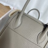 Togo etaupe Hermes lindy 26 shopper handbag duffle-shaped travel cabin handbag semi handmade stitch premium quality