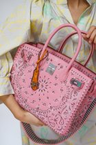 limited edition Hermes Birkin 30 sophisticatedly-perforated shopper handbag elegant party appointment wear 