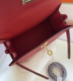 Etain epsom Hermes vintage kelly 20 structured handbag with bracelet handle full handmade stitch 