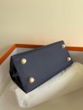 Epsom Burgundy Craie Hermes vintage kelly 20 structured handbag with bracelet handle full handmade stitch 