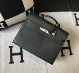 Togo Hermes Kelly Depeche 34 Briefcase men's document file handbag laptop holder full handmade stitch 