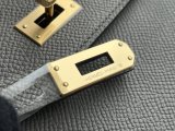 Etaupe Craie Epsom Hermes kelly sellier 20 en desordre flap satchel with iconic turnlock handmade stitch 