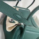 Togo Hermes lindy 26 shopper handbag shoulder underarm shopping tote duffle-shaped travel cabin handbag semi handmade stitch 