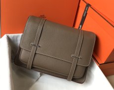 Togo Etaupe hermes Steven 35 caporal military messenger bag full handmade stitch original quality