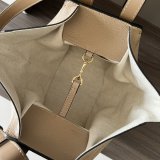 gold brown Loewe women's mini hammock shopper handbag convertible designer tote premium quality