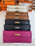 Swift Hermes kelly cut 31 clutch cosmetic smartphone holder with symbolic strap-buckle closure full handmade stitch
